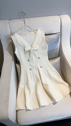 SAILOR BOW KNIT DRESS