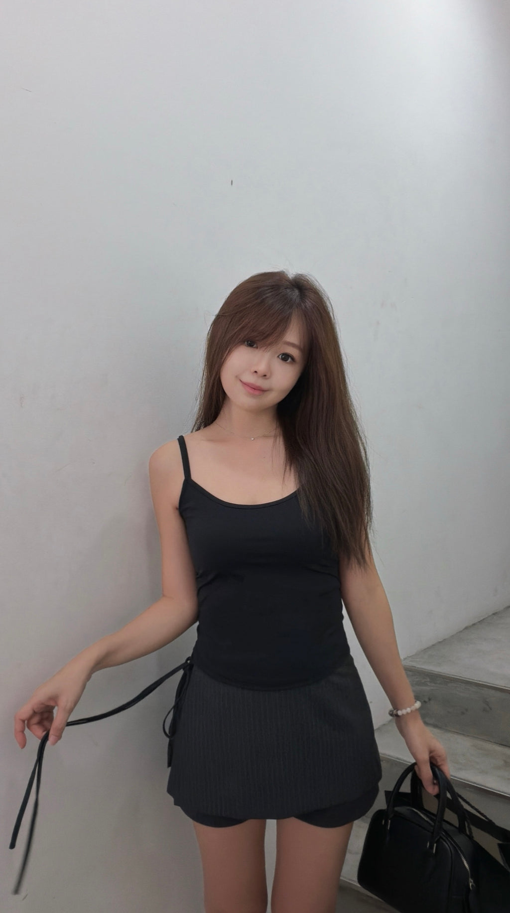 PINSTRIPE LAYERED SKORT