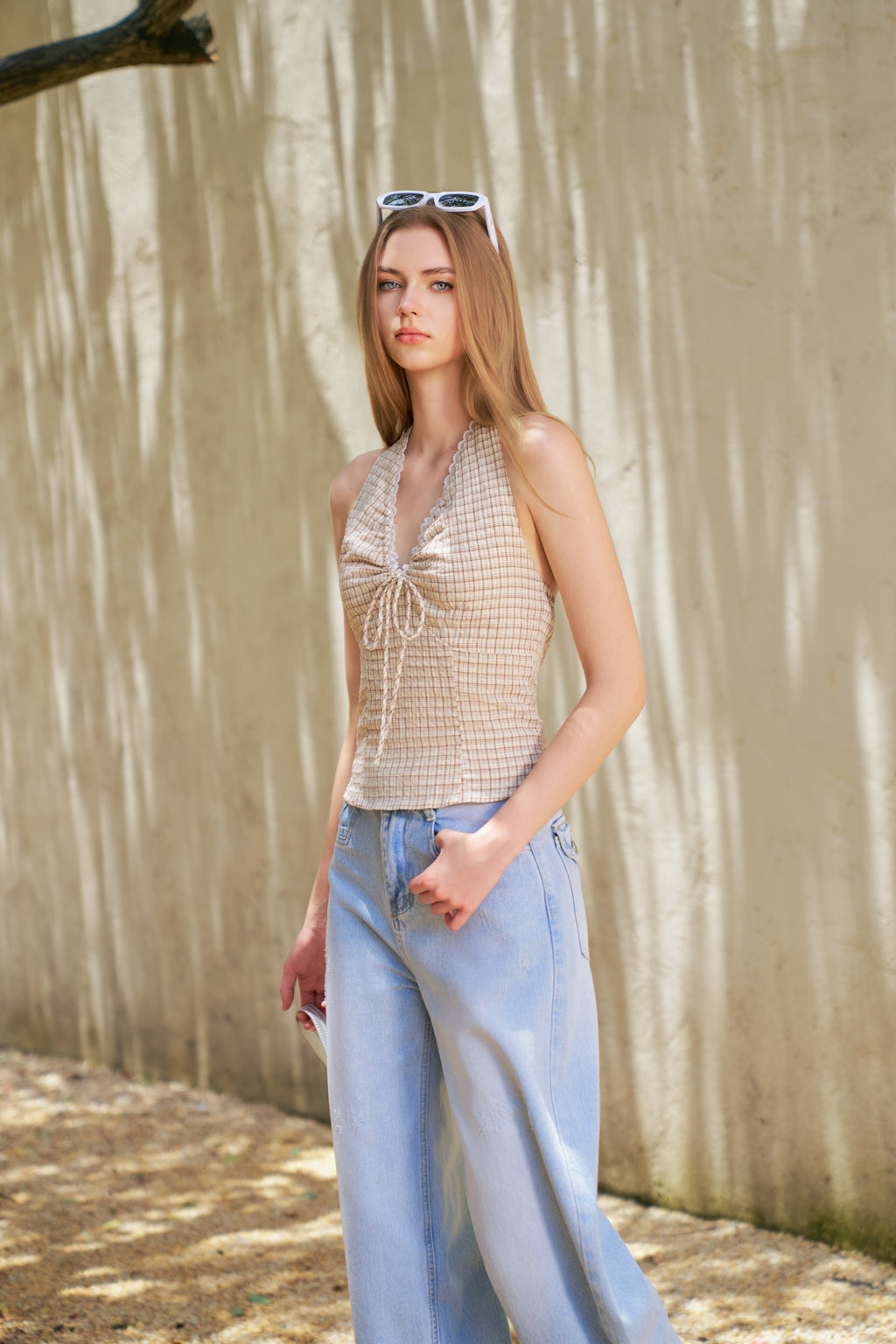 PICNIC HALTER TOP
