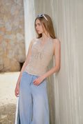 PICNIC HALTER TOP
