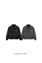 SHADOW LEATHER BOMBER