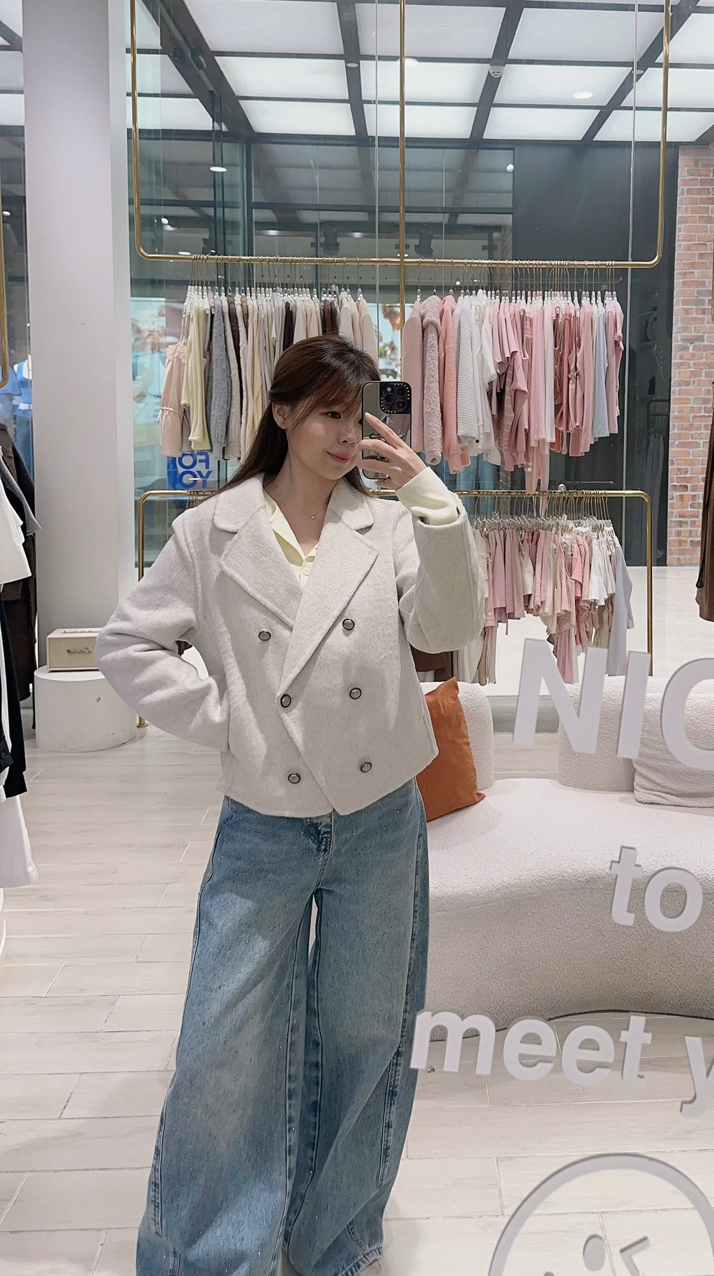 SOFT WOOL CROPPED JACKET