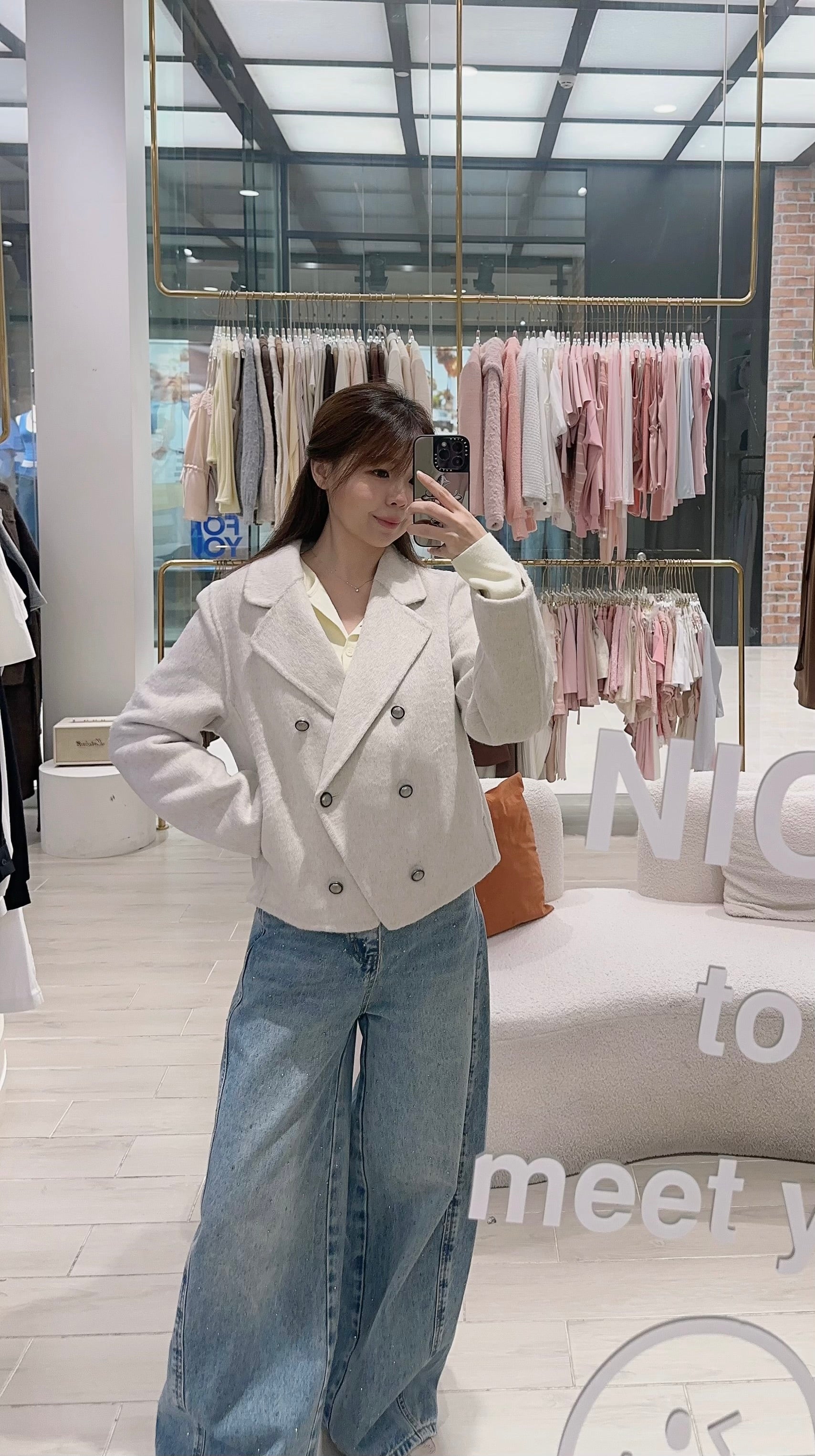 SOFT WOOL CROPPED JACKET