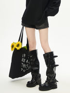 CHUNKY BUCKLE BOOTS
