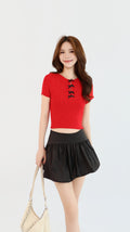 RIBBON BOW KNIT TOP