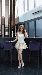 SATIN FLORE SKIRT