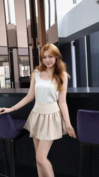 SATIN FLORE SKIRT