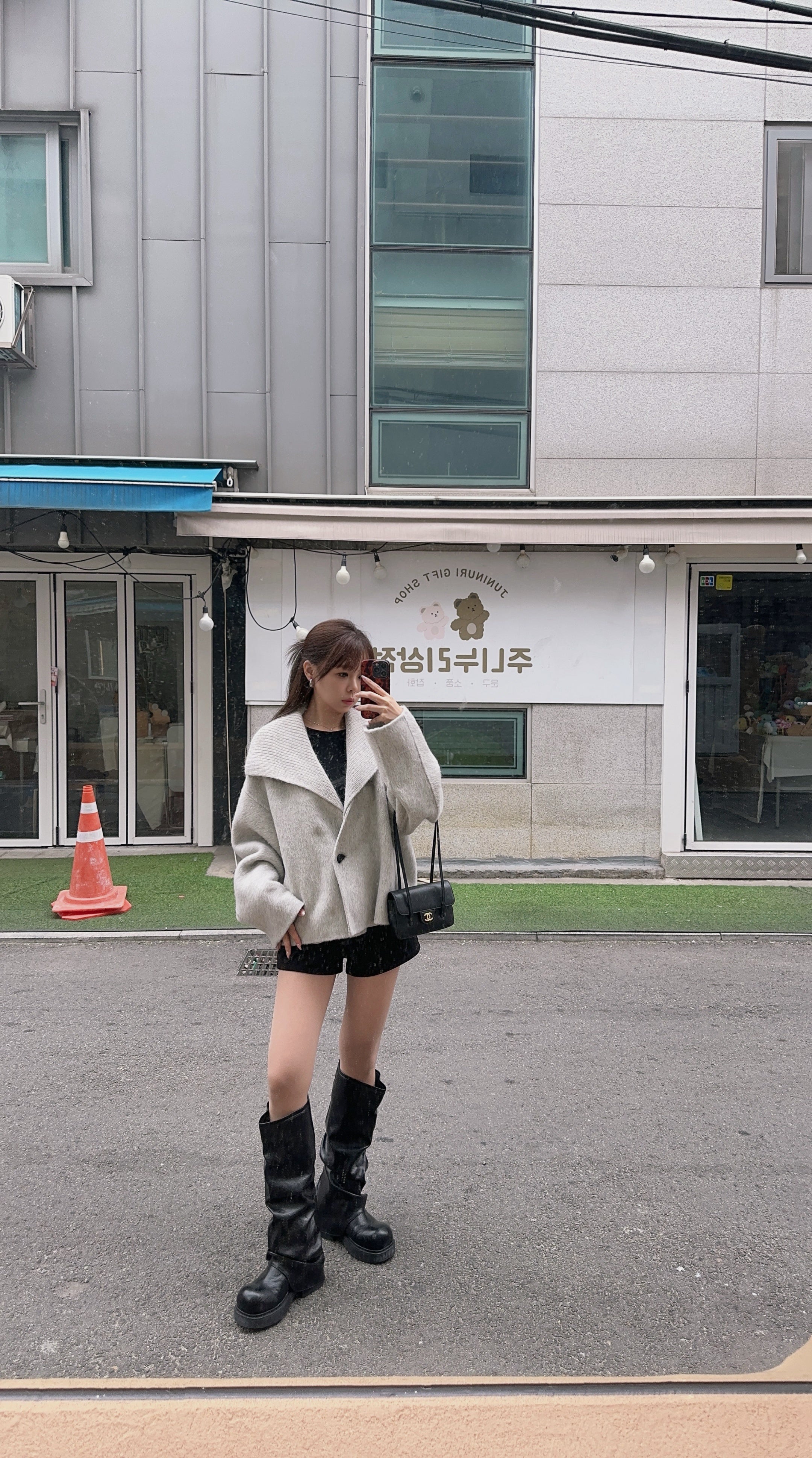 SOFT WOOL SHAWL JACKET