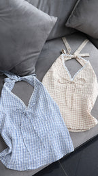 PICNIC HALTER TOP