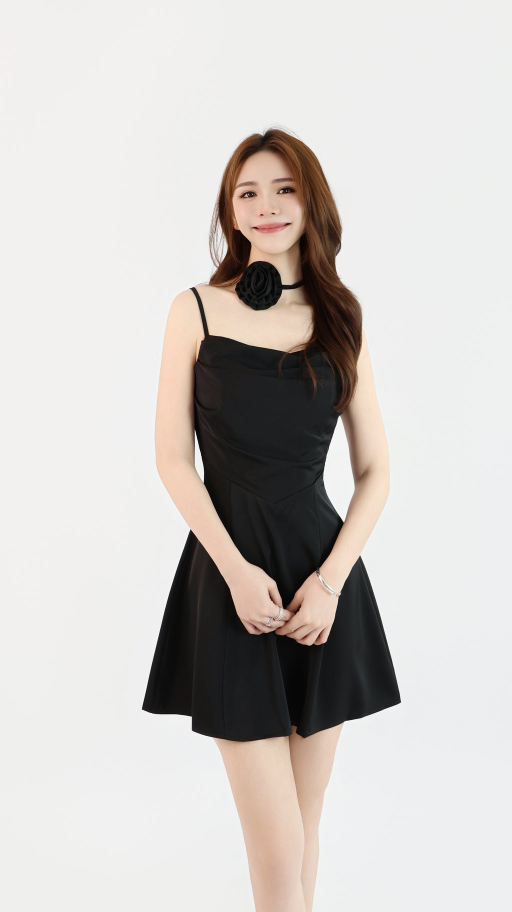 ROSETTE CHARM MINI DRESS