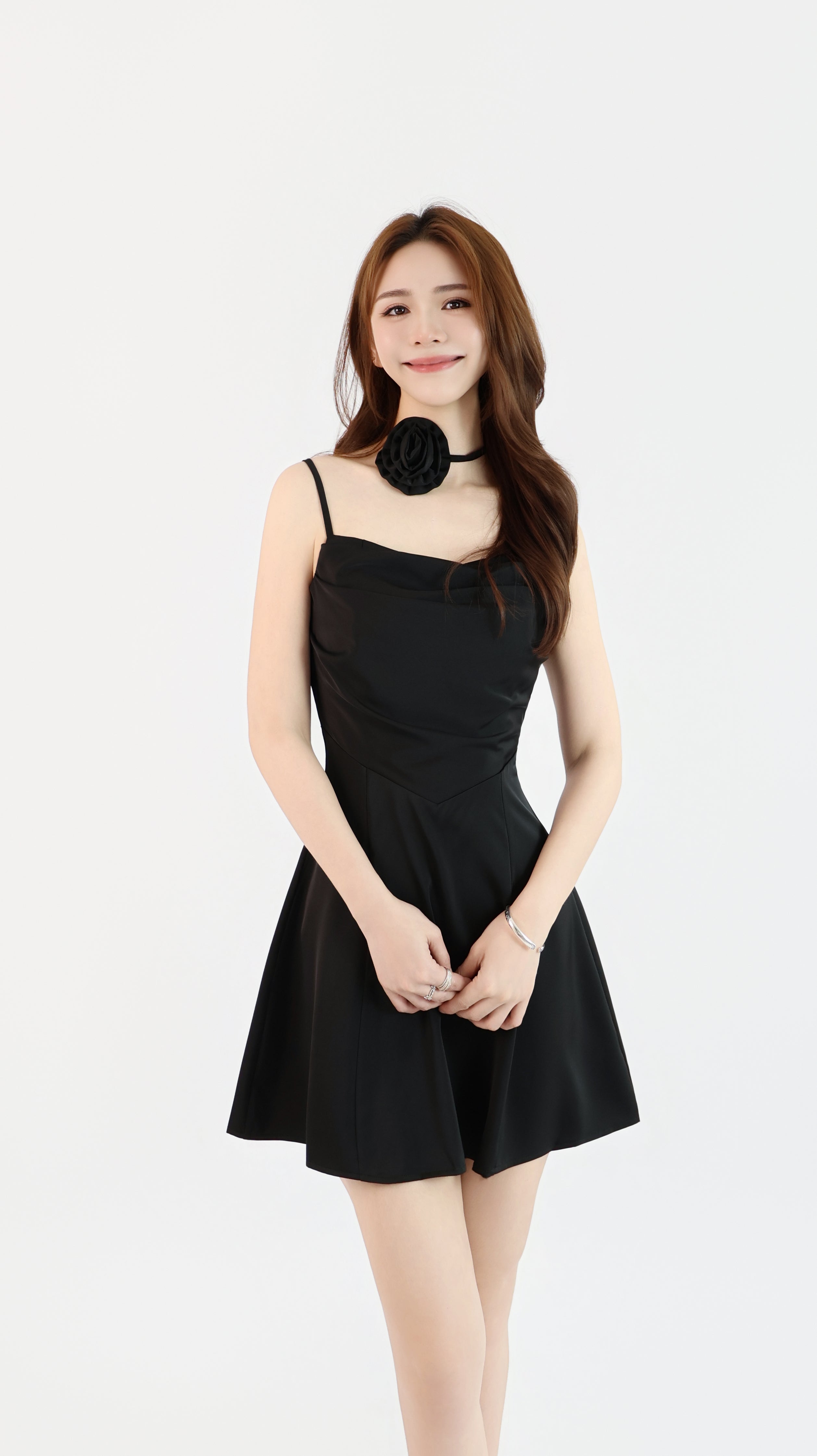 ROSETTE CHARM MINI DRESS