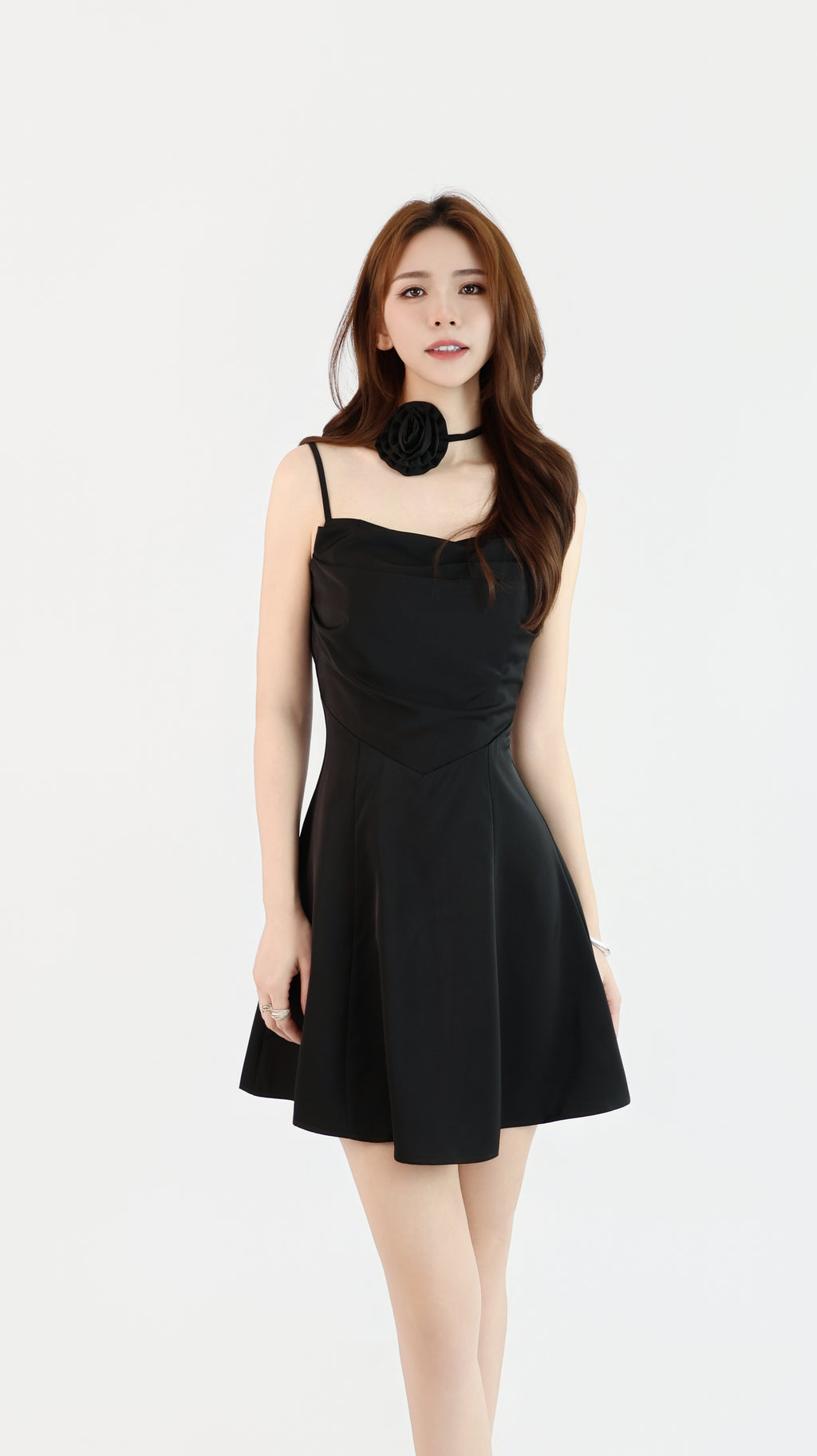 ROSETTE CHARM MINI DRESS