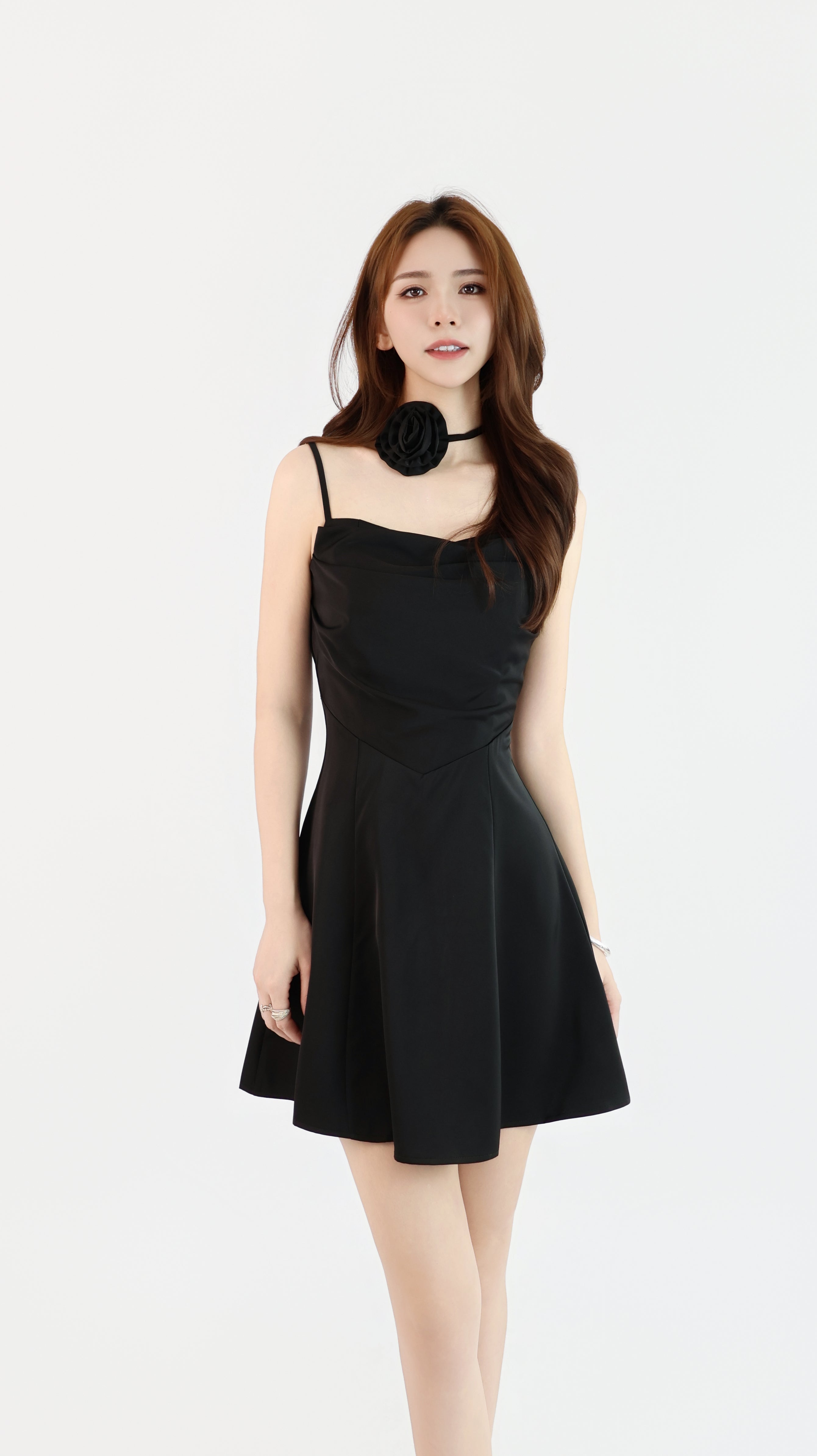 ROSETTE CHARM MINI DRESS