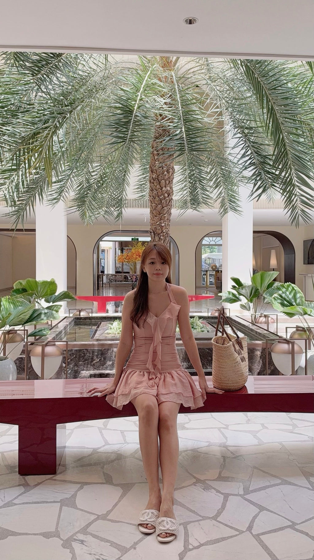Ruffle Corset Mini Dress