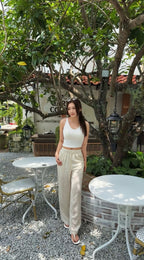 DRAWSTRING WIDE PANT