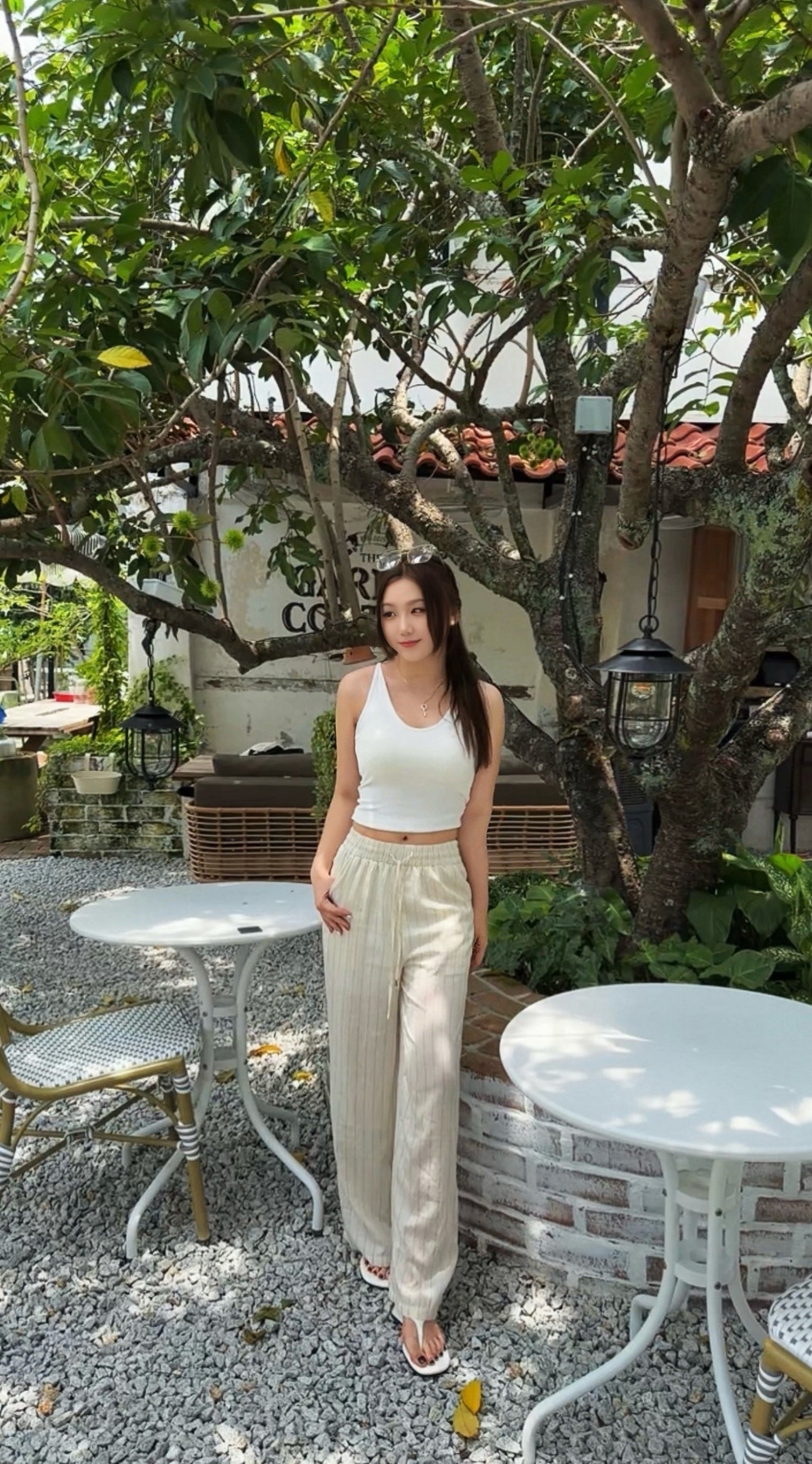 DRAWSTRING WIDE PANT