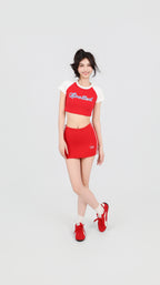 VARSITY CROP TEE