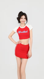 VARSITY CROP TEE