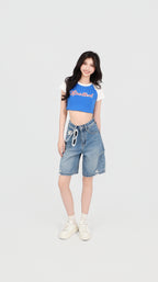 VARSITY CROP TEE