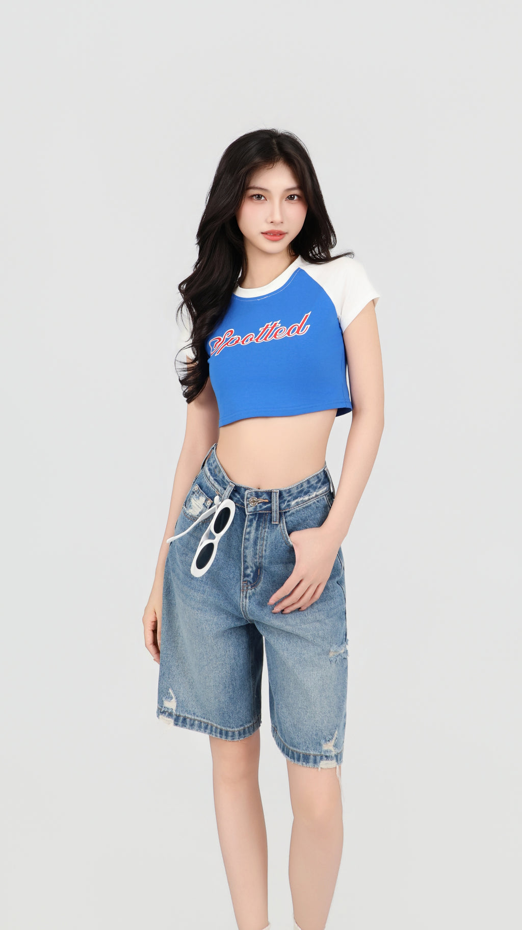 VARSITY CROP TEE