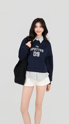 COLLAR SWEATER TOP