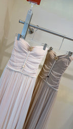 RUCHED MESH MAXI DRESS