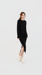 KNIT SWEATER + SKIRT SET