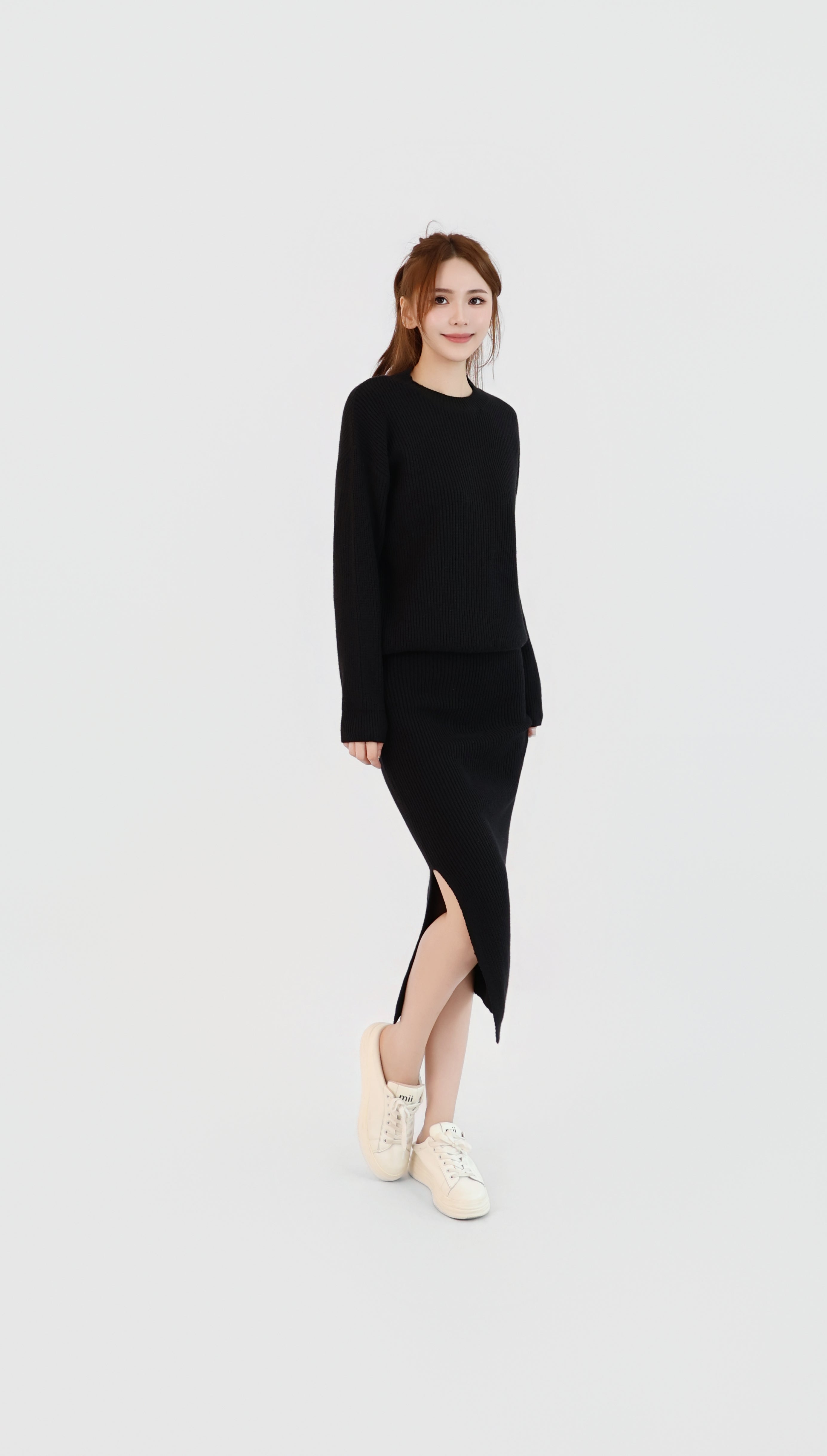 KNIT SWEATER + SKIRT SET