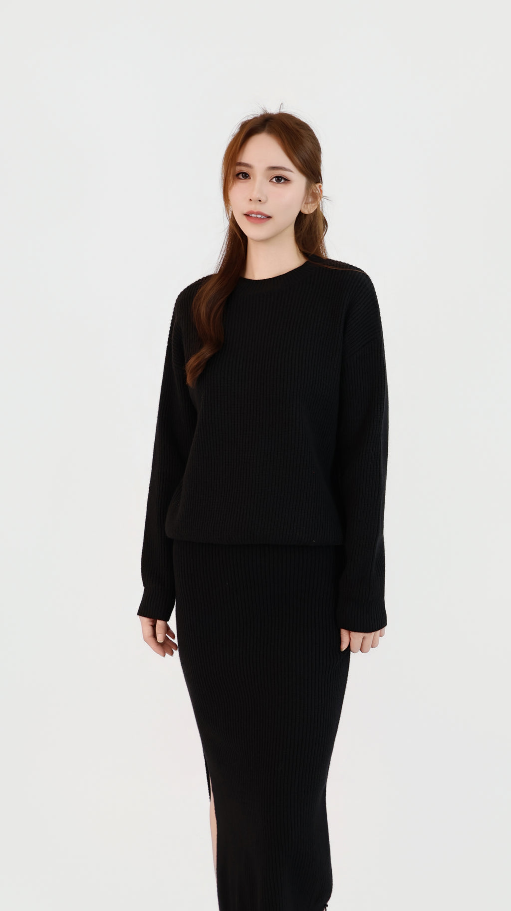 KNIT SWEATER + SKIRT SET