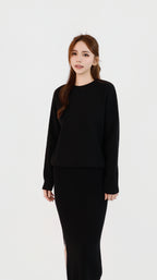 KNIT SWEATER + SKIRT SET