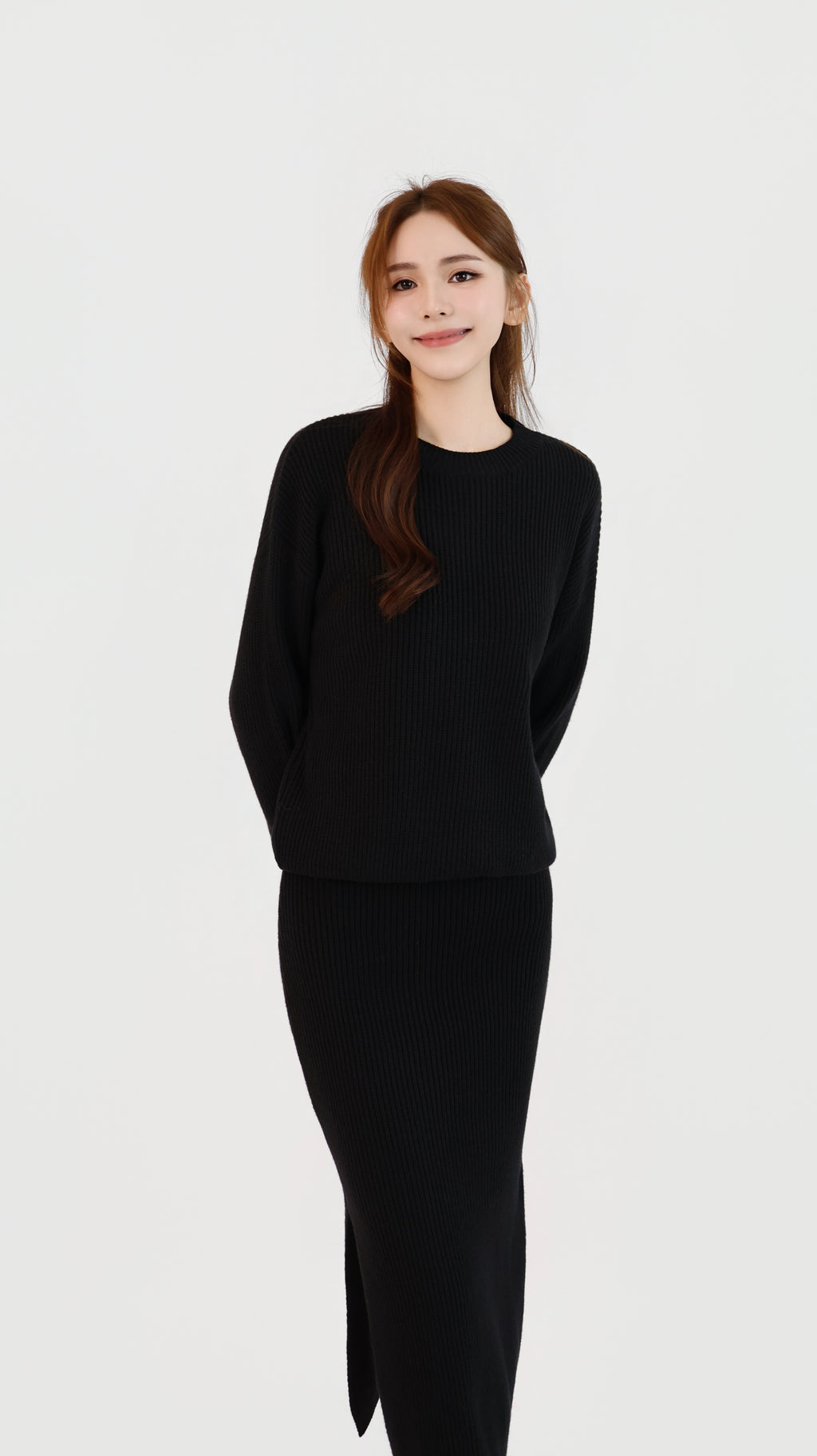 KNIT SWEATER + SKIRT SET