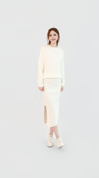KNIT SWEATER + SKIRT SET