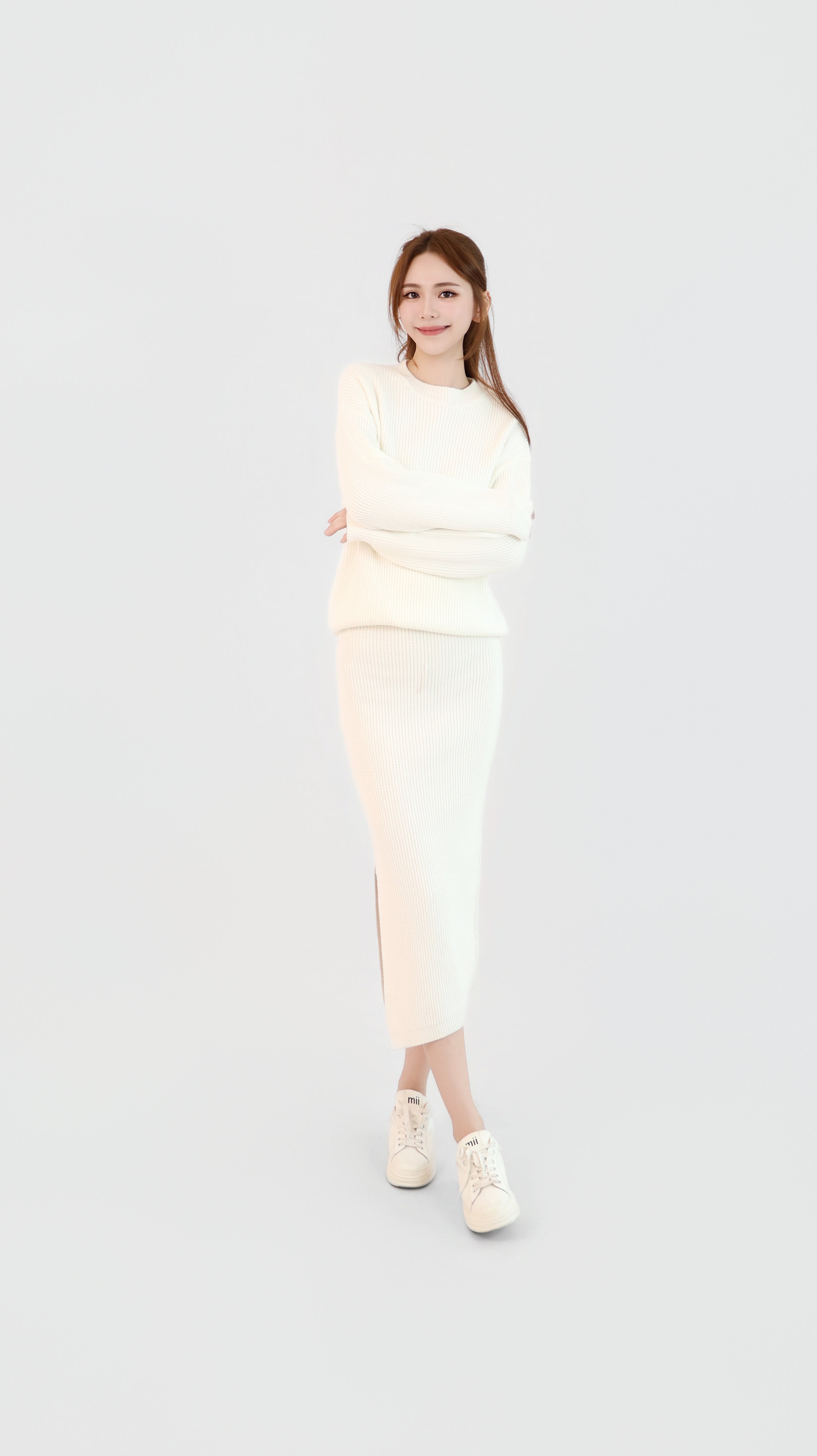 KNIT SWEATER + SKIRT SET