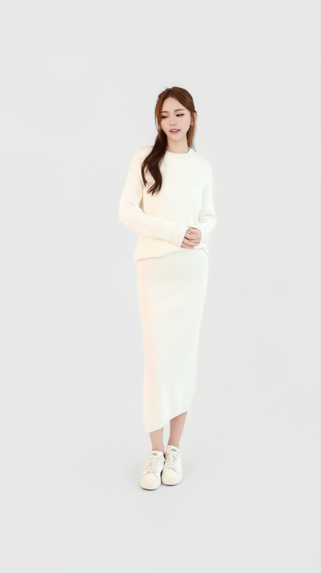 KNIT SWEATER + SKIRT SET