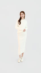 KNIT SWEATER + SKIRT SET