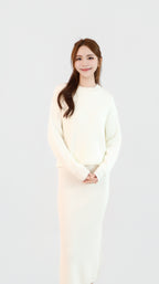 KNIT SWEATER + SKIRT SET