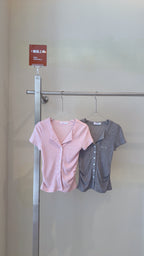 WAFFLE BUTTON TOP