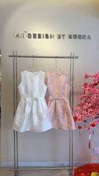 BOW SATIN DRESS