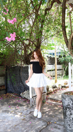 CARAMEL RUFFLE SKIRT