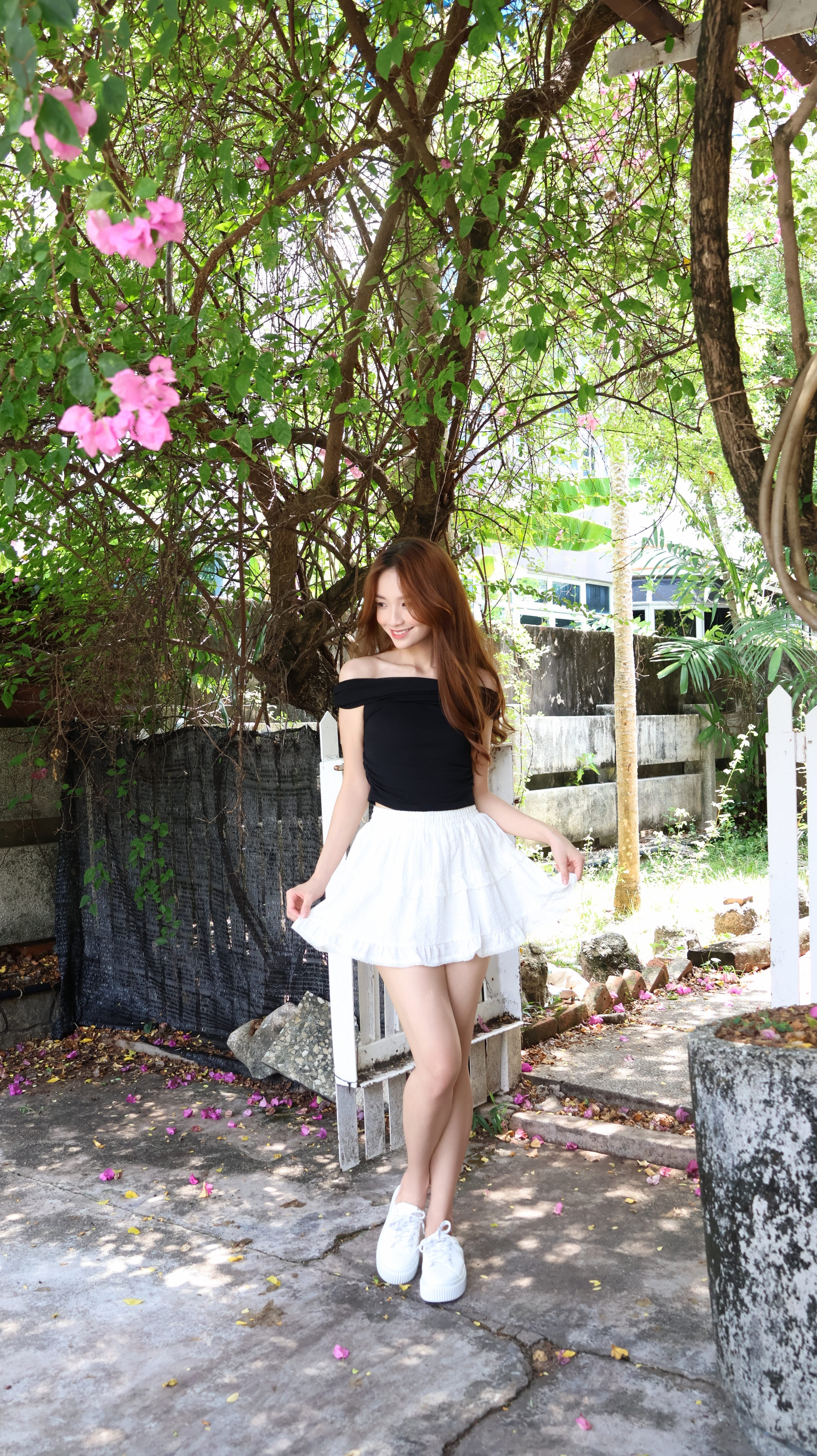 CARAMEL RUFFLE SKIRT