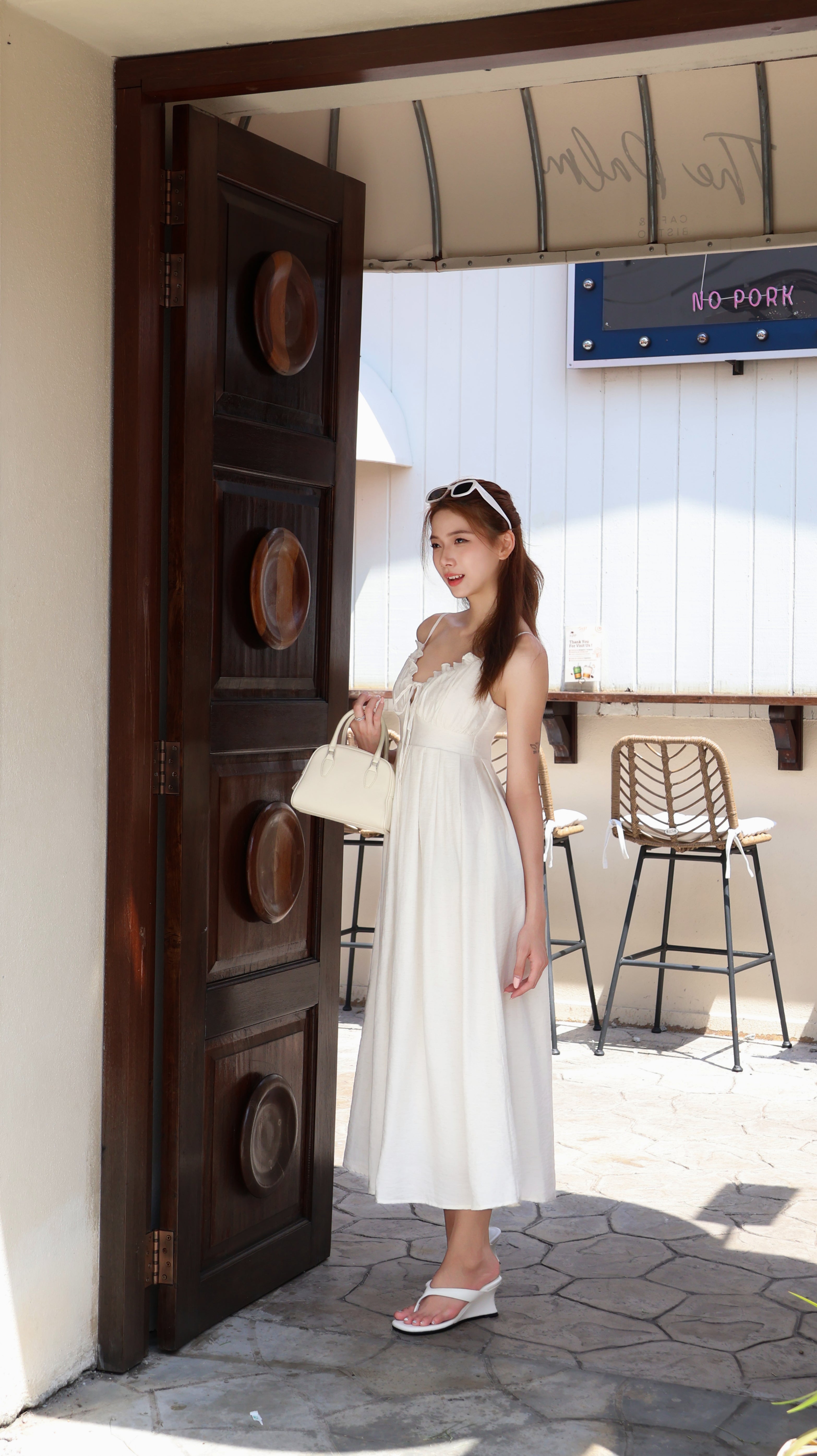 RUCHED MUSE DRESS