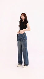 DETACHABLE POCKET DENIM PANT