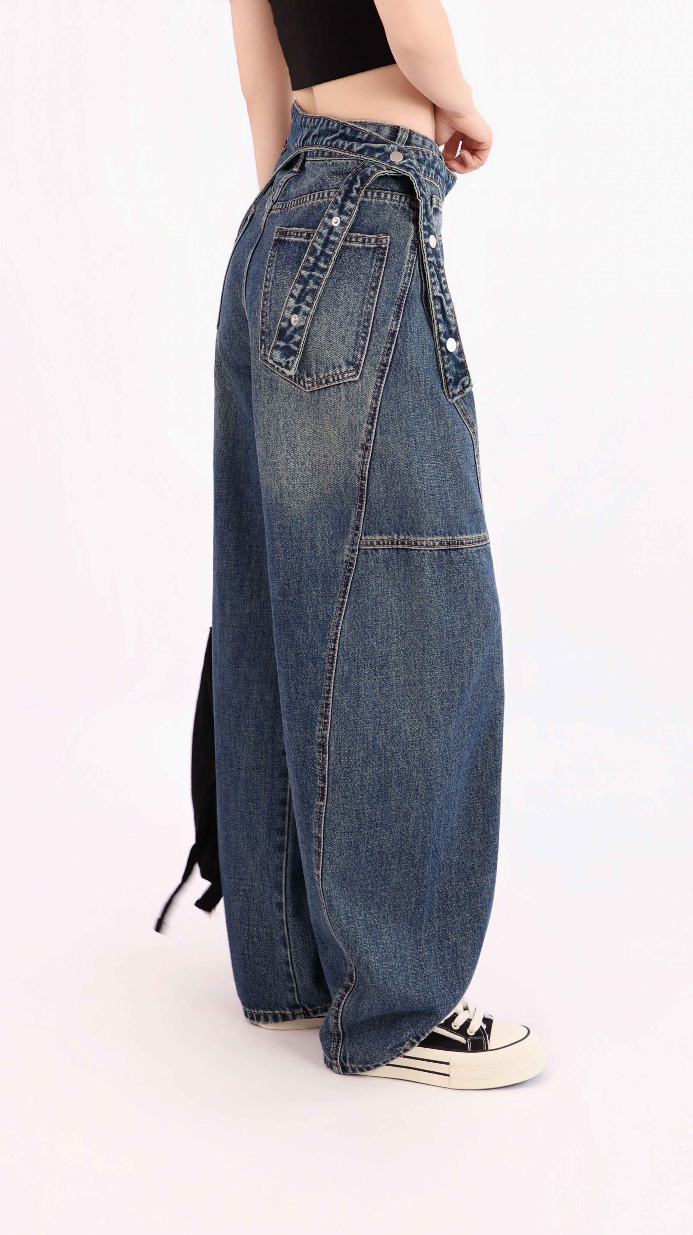 DETACHABLE POCKET DENIM PANT