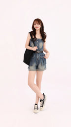 DENIM ROMPER