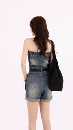 DENIM ROMPER