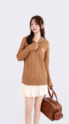 VARSITY ZIP KNIT