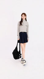 VARSITY ZIP KNIT