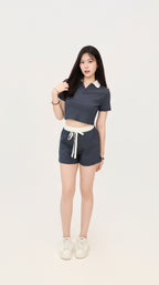 POLO TOP + PANT SET