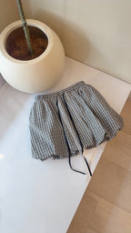 CHECK PUFF SKIRT
