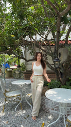 DRAWSTRING WIDE PANT